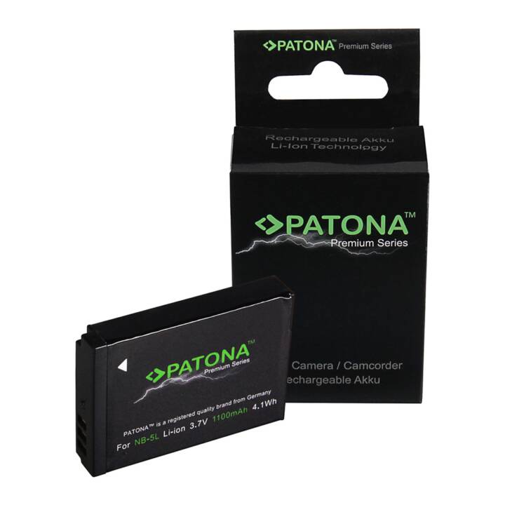 PATONA Canon Kamera-Akku (Lithium-Ionen, 1100 mAh)