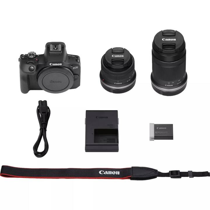 CANON EOS R100 + RF-S 18-45mm IS STM + RF-S 55-210mm IS STM Kit (24.1 MP, APS-C)