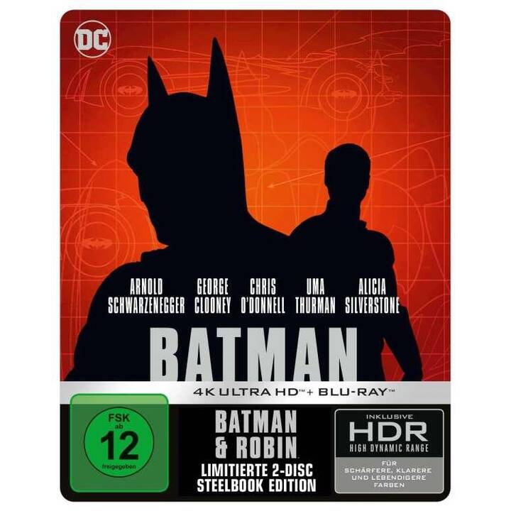 Batman & Robin (4K Ultra HD, Limited Edition, Steelbook, DE, EN)
