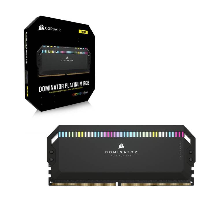 CORSAIR Vengeance RGB CMH32GX5M2B6000Z30K (2 x 16 Go, DDR5 4800 MHz, DIMM 288-Pin)