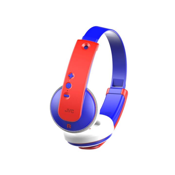 JVC HA-KD9BT Kinderkopfhörer (On-Ear, Bluetooth 4.2, Rot, Blau) -  Interdiscount