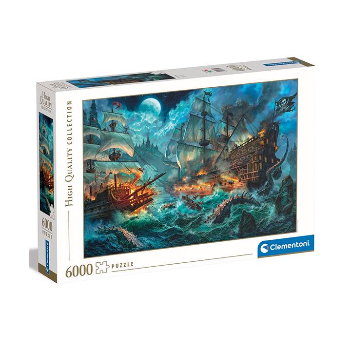 CLEMENTONI Pirates Battle Puzzle (6000 x)