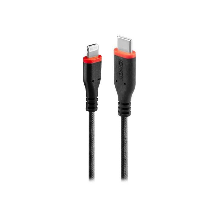 LINDY Câble (Fiche USB 2.0, Lightning, 1 m)