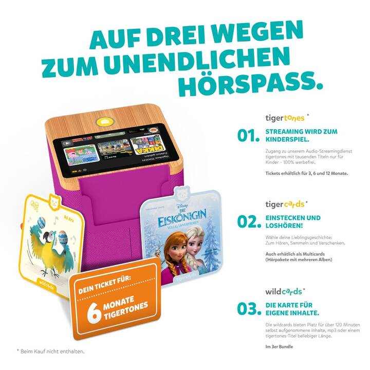 TIGERMEDIA Lecteur audio pour enfants Tigerbox Touch Plus Swiss Edition (DE, Suisse allemand)