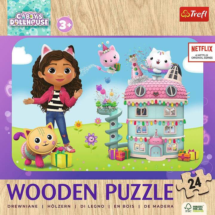 TREFL Gabby's Dollhouse Film & Comic Puzzle (24 Stück) - Interdiscount