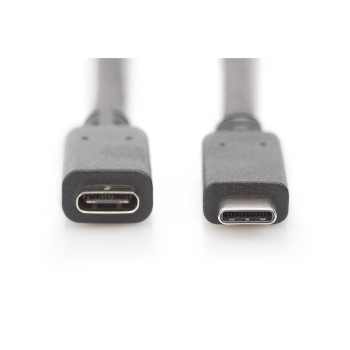 DIGITUS Câble de connexion (USB 3.1 v-C, USB 3.1 Type-C, 0.7 m)