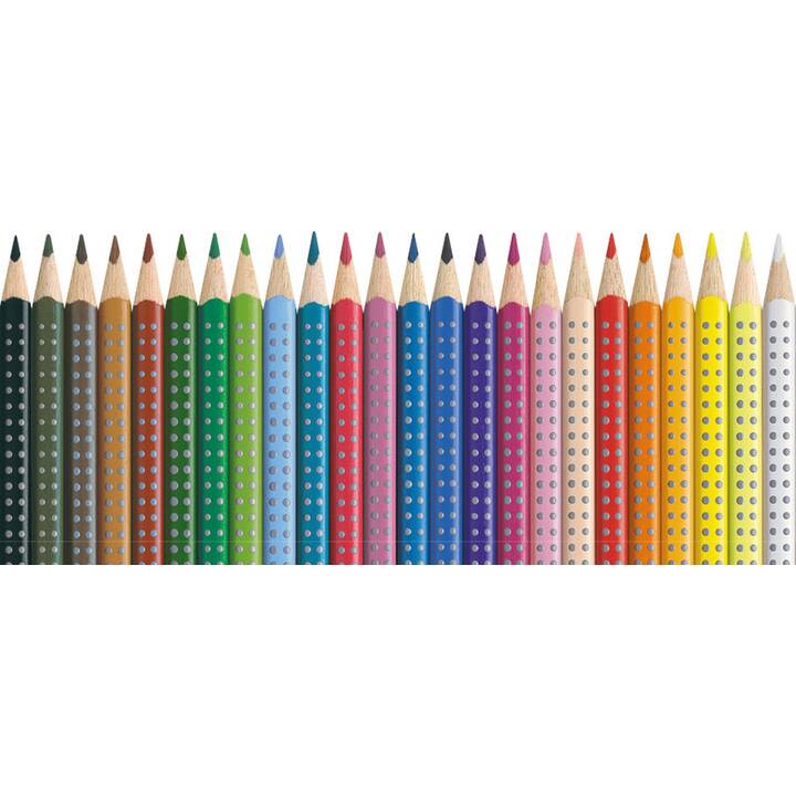FABER-CASTELL Crayons de couleur Colour Grip (Multicolore, 24 pièce)