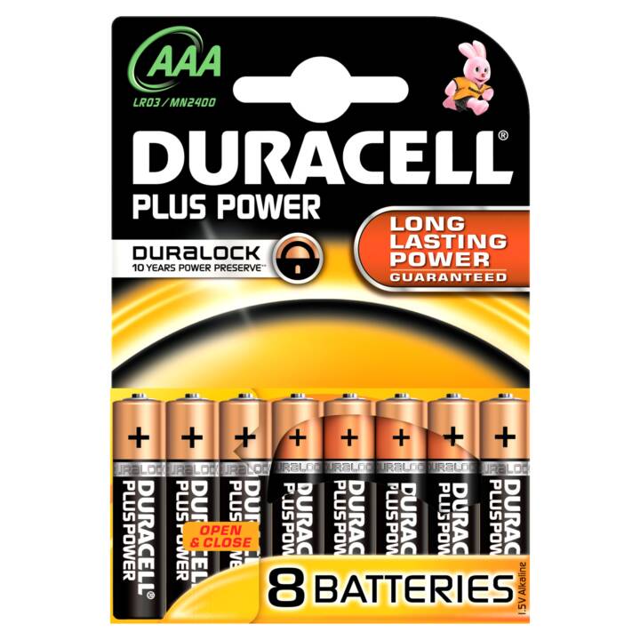 DURACELL Batterie (AAA / Micro / LR03, Universel, 8 pièce)
