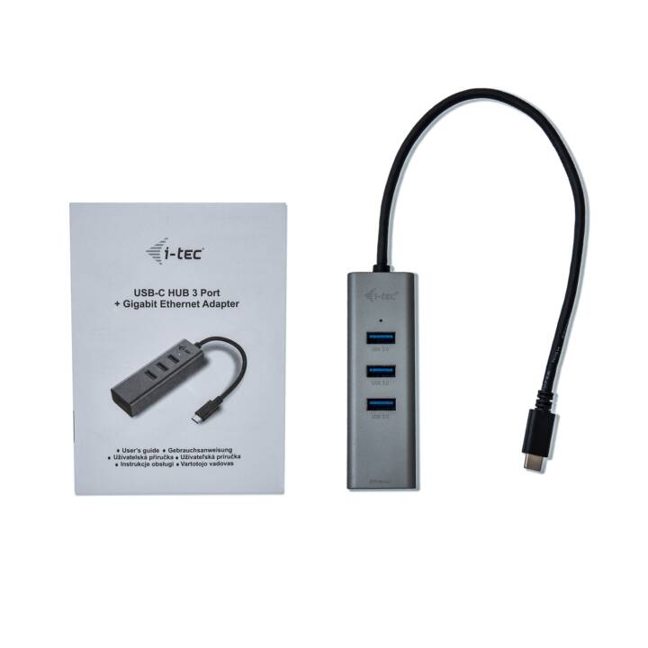 Mozzo a 3 porte USB-C I-TEC USB-C Metal a 3 porte