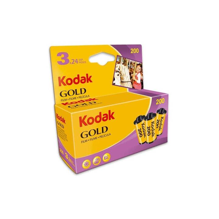 KODAK Gold 200 Pellicule analogique (Jaune, Noir)