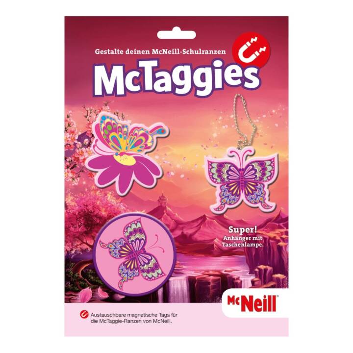 MCNEILL Application magnétique MCTaggies Butterfly (Pink, Multicolore)