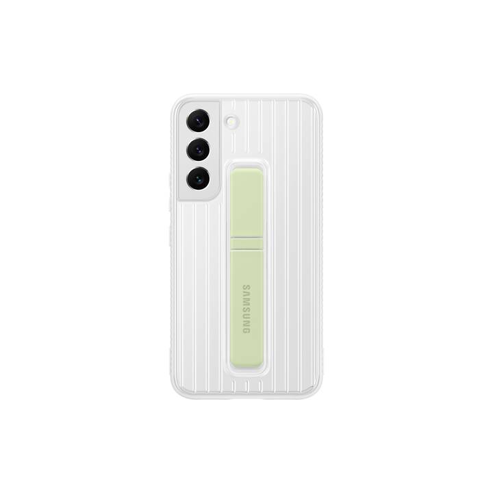 SAMSUNG Backcover Protective Standing Cover (Galaxy S22 5G, Bianco)