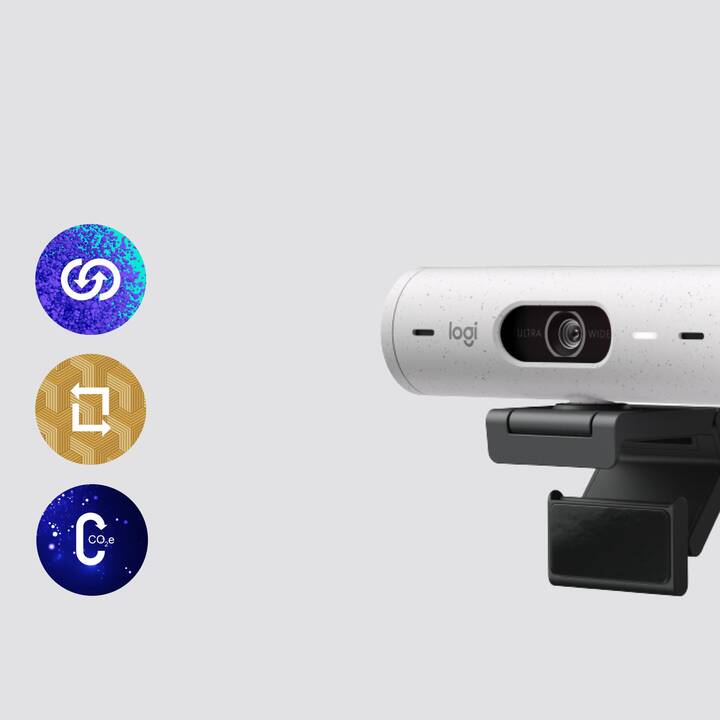 LOGITECH Brio 500 Webcam (4 MP, Weiss)