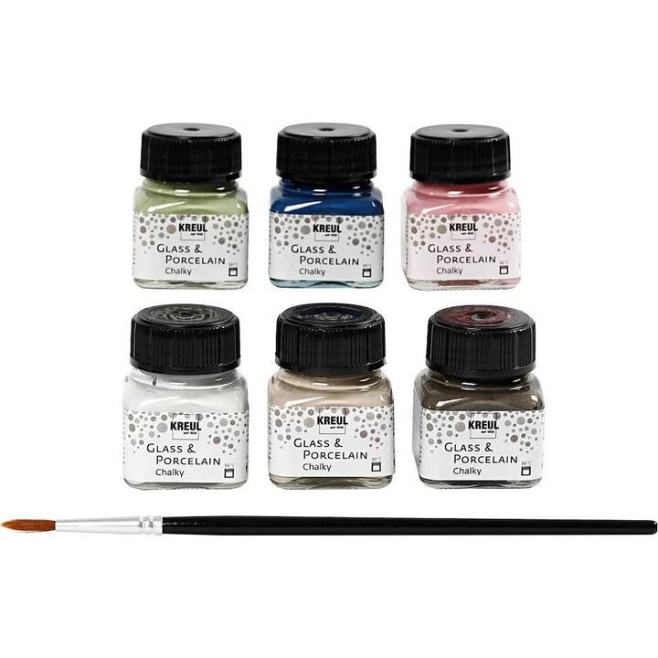 C. KREUL Glasfarbe Set (6 x 20 ml, Mehrfarbig)