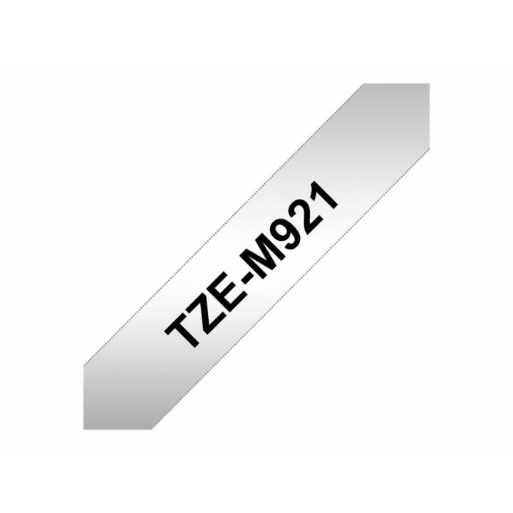 BROTHER TZe-M921 Schriftband (Schwarz / Silber, 9 mm)