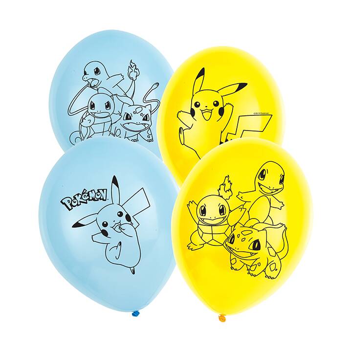 RIETHMÜLLER Ballon Pokemon (28 cm, 6 Stück)