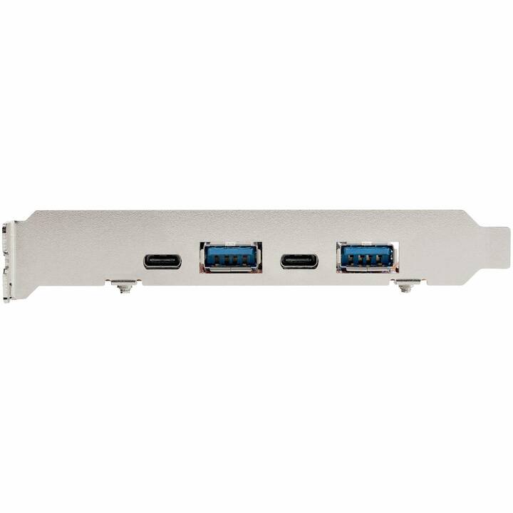 STARTECH.COM Carte d'interface (2 x USB C, Série, 3 x USB A)
