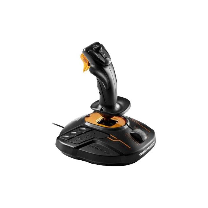 THRUSTMASTER T.16000M FCS Joystick (Schwarz, Orange)