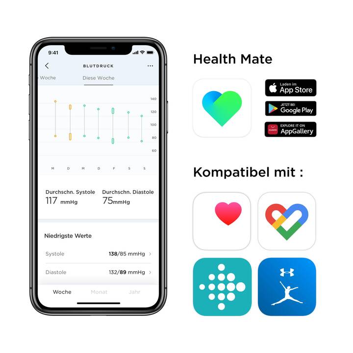 WITHINGS Blutdruckmessgerät BPM Core (Oberarm)