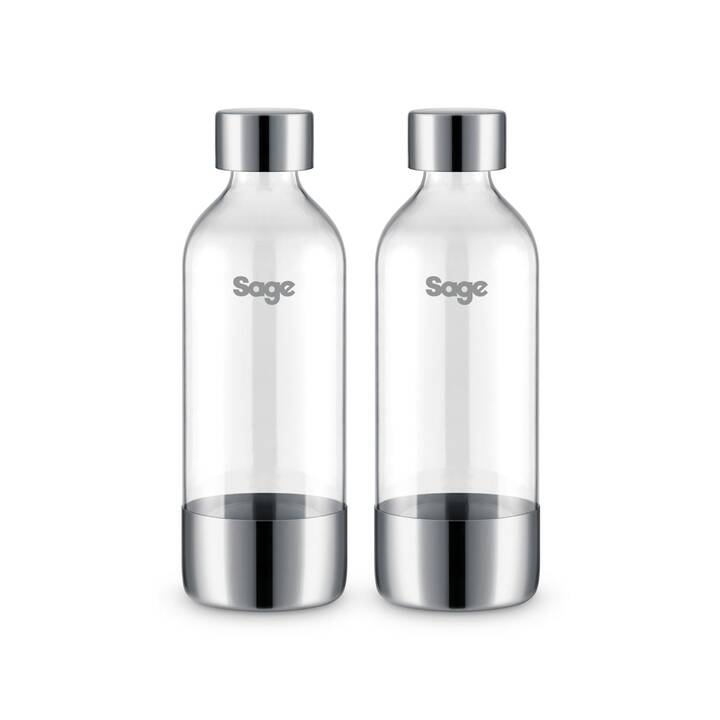 SAGE Trinkflasche The InFizz (1 l, Transparent, Edelstahl)