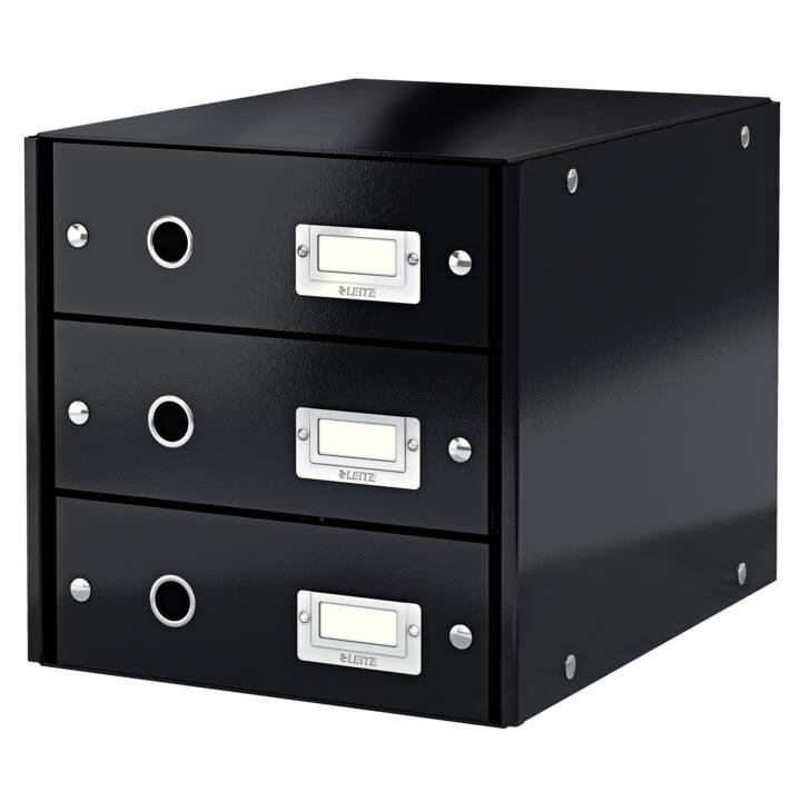 LEITZ Büroschubladenbox (A4, 286.0 mm  x 282.0 mm  x 358.0 mm, Schwarz)