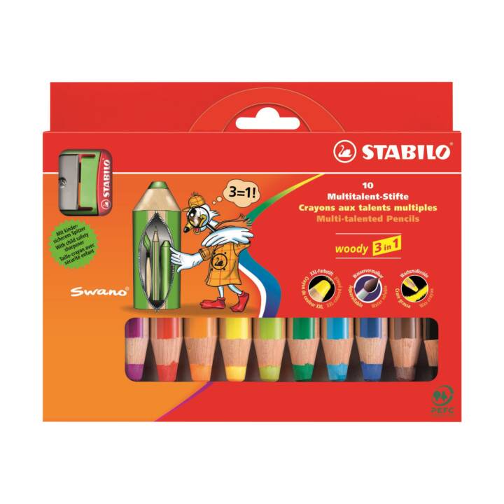 STABILO Crayons de couleur (10 pièce)