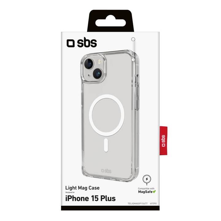 SBS Backcover (iPhone 15 Plus, Transparente)