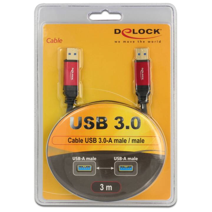 DELOCK Cavo USB (USB 3.0 di tipo A, USB 3.0 di tipo A, 3 m)