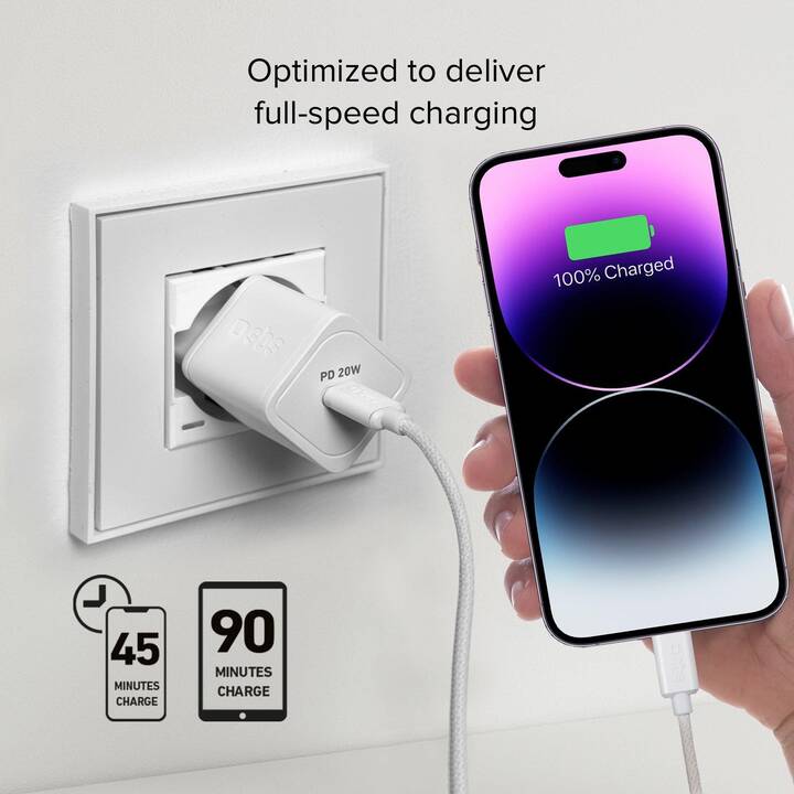 SBS 20-W-GaN-Power Delivery Hub chargeur (USB C)