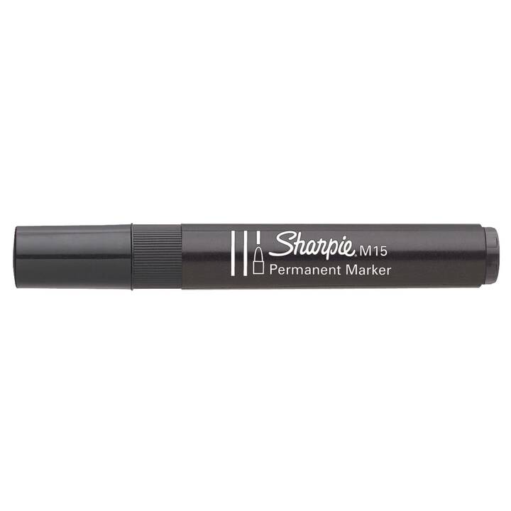 SHARPIE Permanent Marker M15 (Schwarz, 1 Stück)