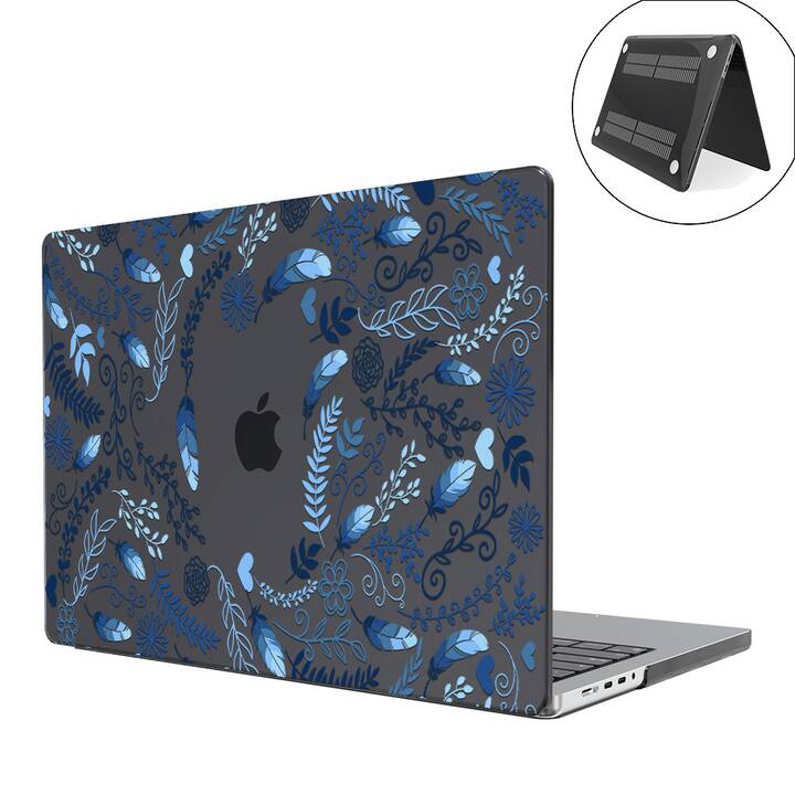 EG Abdeckung für MacBook Pro 14" (M1 Chip) (2021) - blau - Blätter