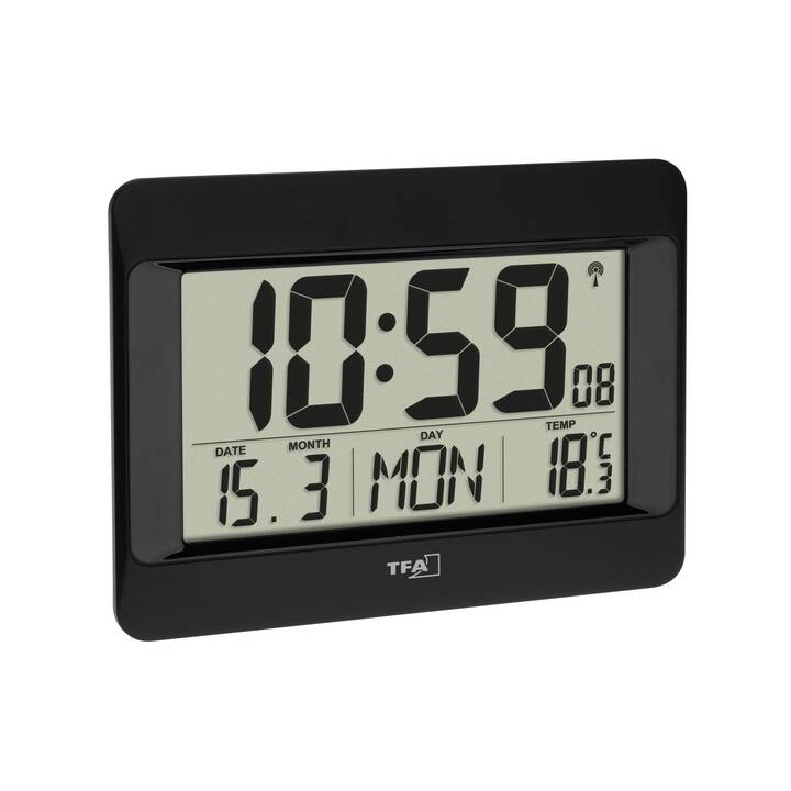 TFA Digital Funk Horloge murale (Numérique, 21.5 cm)