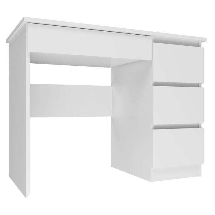 TOP E SHOP Computertisch (Weiss, 98 cm x 51 cm x 76 cm)