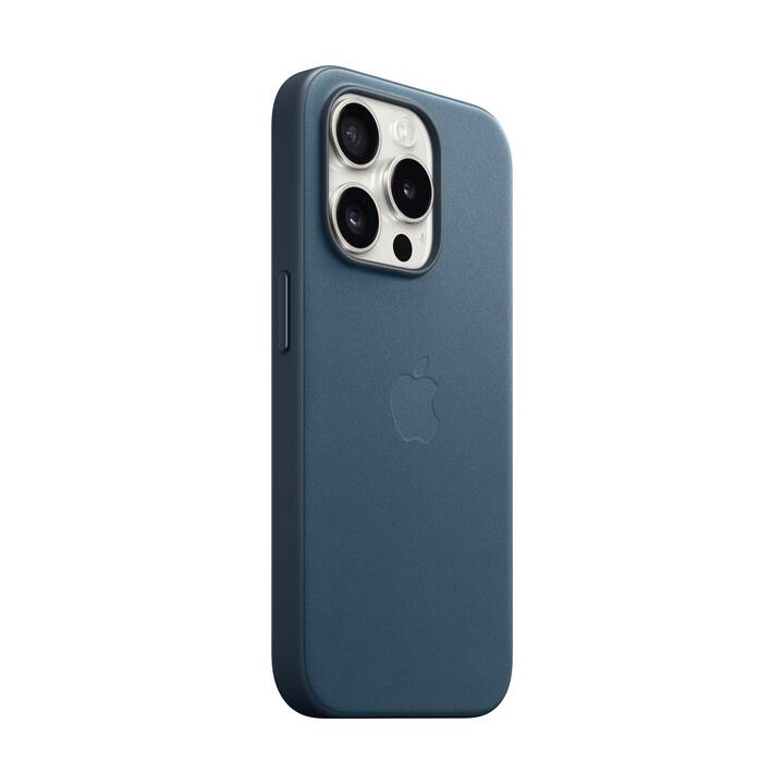 APPLE Backcover Fine Woven (iPhone 15 Pro, Blau)