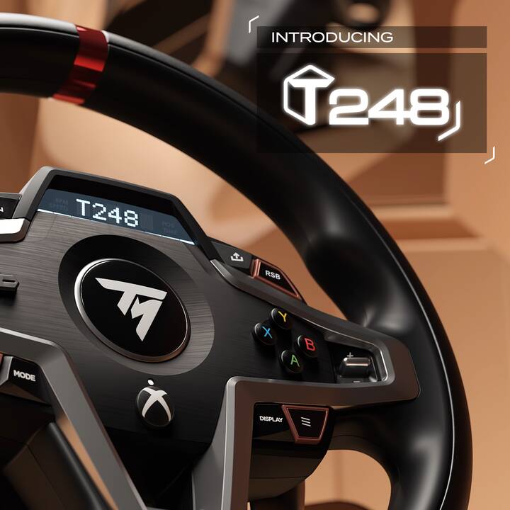 THRUSTMASTER T248 Xbox Set Volante e pedali (Argento, Nero)