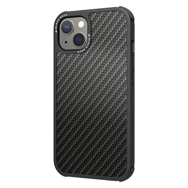 HAMA Backcover Robust Real Carbon (iPhone 13, Schwarz)
