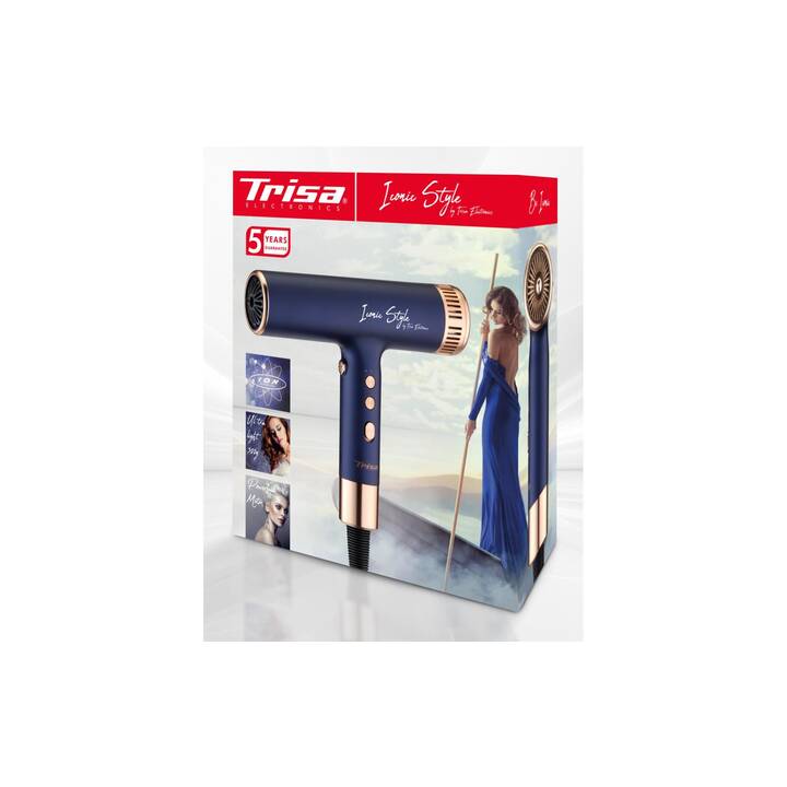 TRISA Iconic Style (1800 W, Oro, Blu)