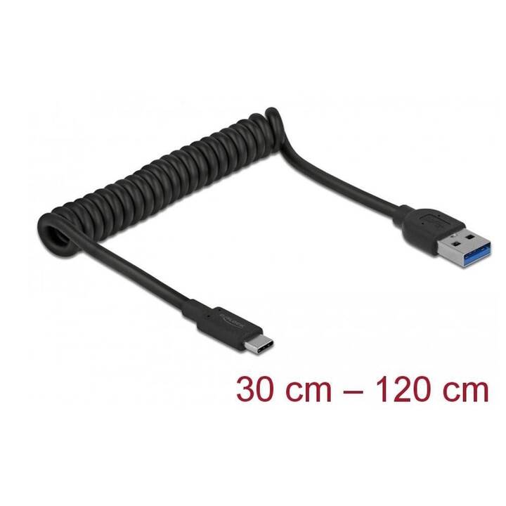 DELOCK USB-Kabel (USB 3.1 Typ-C, USB 3.1 Typ-A, 1.2 m)