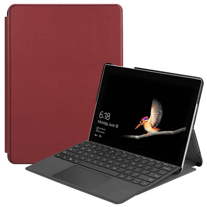 EG Custodia (10.5", Surface Go 2, Surface Go 3, rosso scuro)