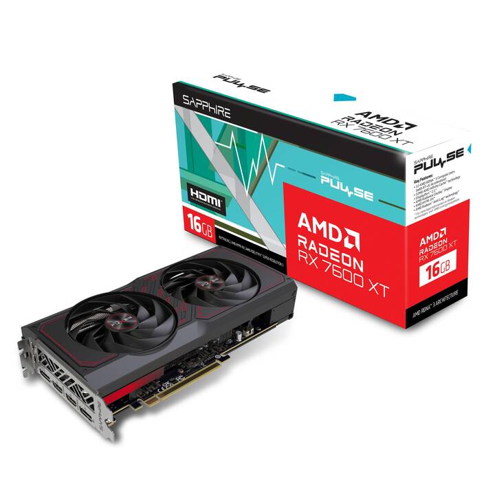 SAPPHIRE TECHNOLOGY Pulse AMD Radeon RX 7600 XT (16 GB)