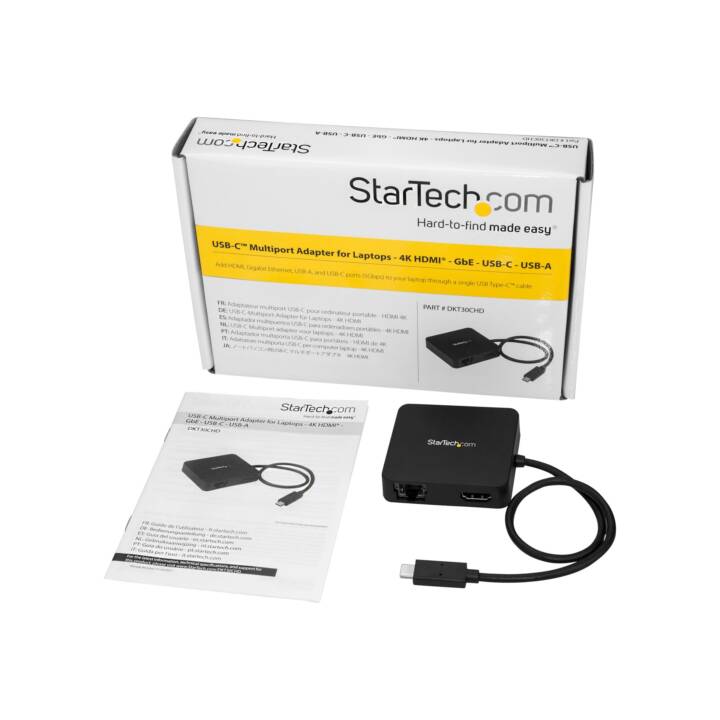 STARTECH.COM Replicatore di porte DKT30CHD (HDMI, USB 3.0 di tipo A, RJ-45 (LAN))