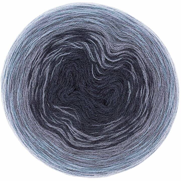 RICO DESIGN Laine Creative Wool Dègradé (200 g, Bleu)