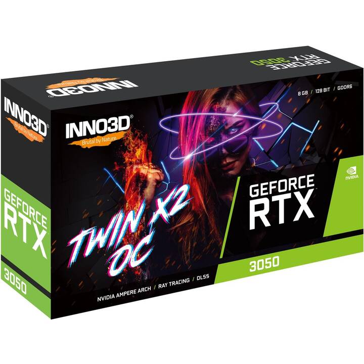 INNO3D Twin X2 OC Nvidia GeForce RTX 3050 (8 Go)
