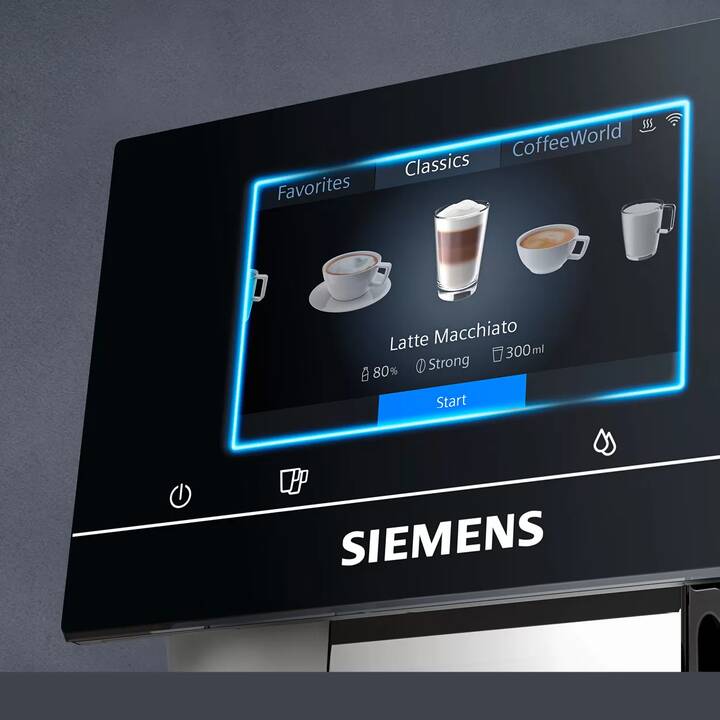SIEMENS EQ.700 classic (Gris, Noir, 2.4 l, Machines à café automatique)