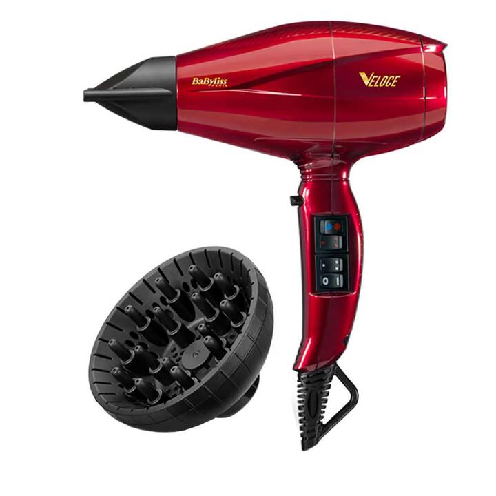 BABYLISS Veloce 6750DCHE (2200 W, Black, Rouge)