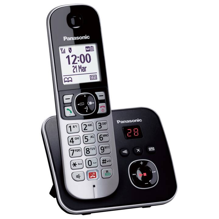 PANASONIC KX-TG6861SLB (DECT, Argent, Noir)