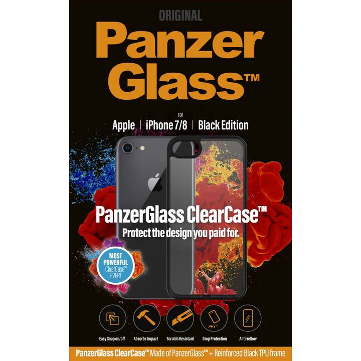 PANZERGLASS Backcover ClearCase (iPhone 6, iPhone SE 2020, iPhone 7, iPhone 8, iPhone 6s, Transparent)