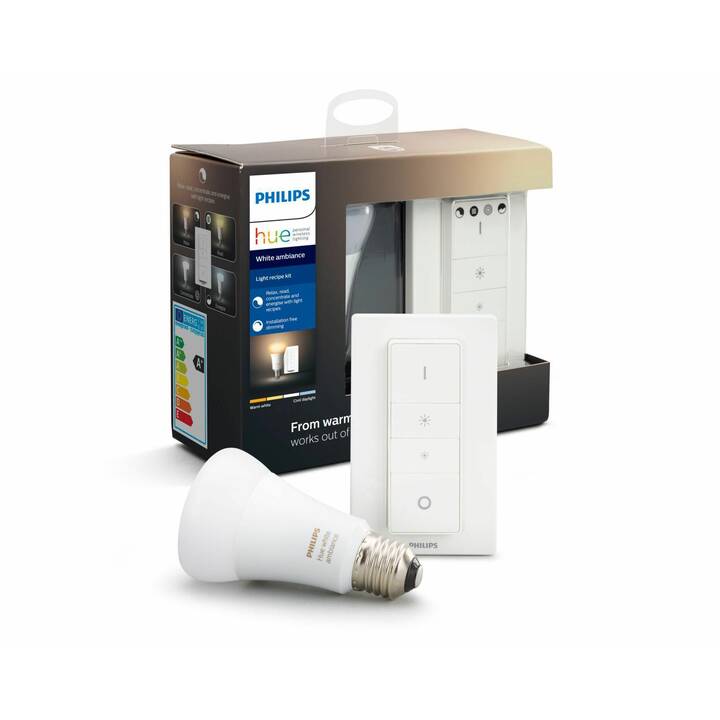 PHILIPS HUE Ampoule LED Light Recipe Kit (E27, ZigBee, Bluetooth, 9.5 W)