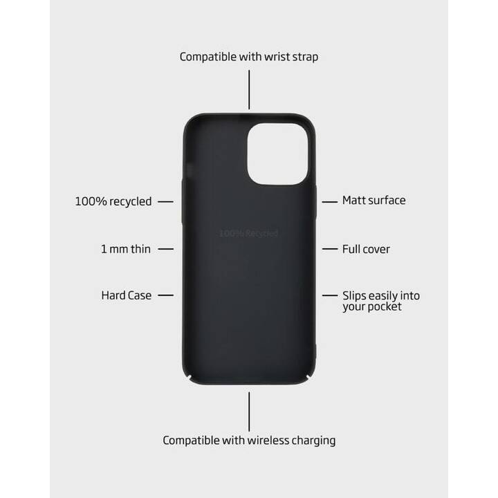 HOLDIT Backcover (iPhone 15 Pro Max, Noir)