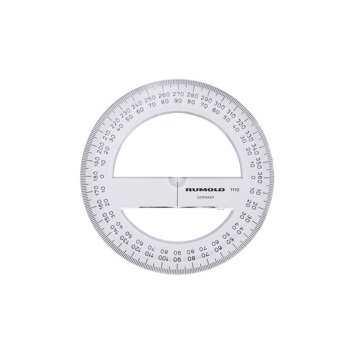 RUMOLD Winkelmesser 360 ° (10 cm, Transparent)